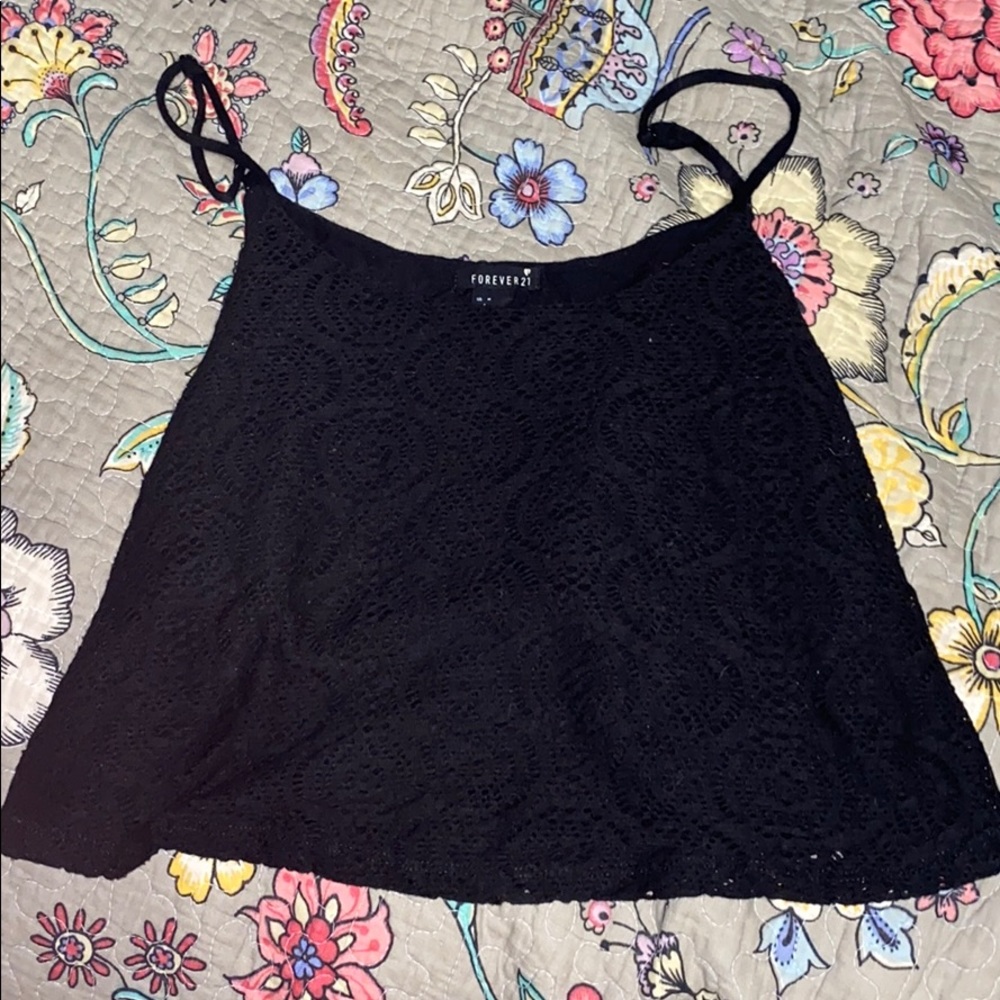 Forever 21 Black Knit Tank Top